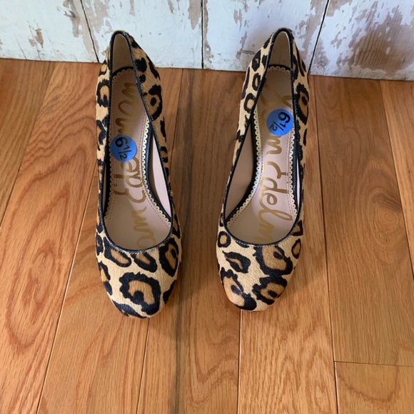 Sam Edelman Women's Stillson Pump Nude Leopard - Picture 3 of 5
